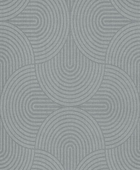 Tapéta, szürke-zöld, grafikus, Art Deco, EAR603, The Texture Book, Masureel