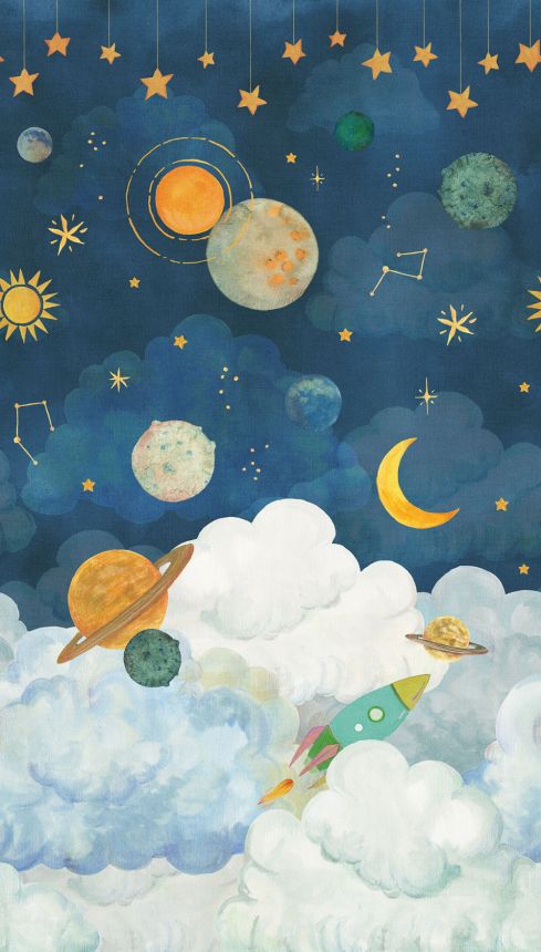 Gyerek fotótapéta, űr, LD6101, Little Dreamers, Grandeco