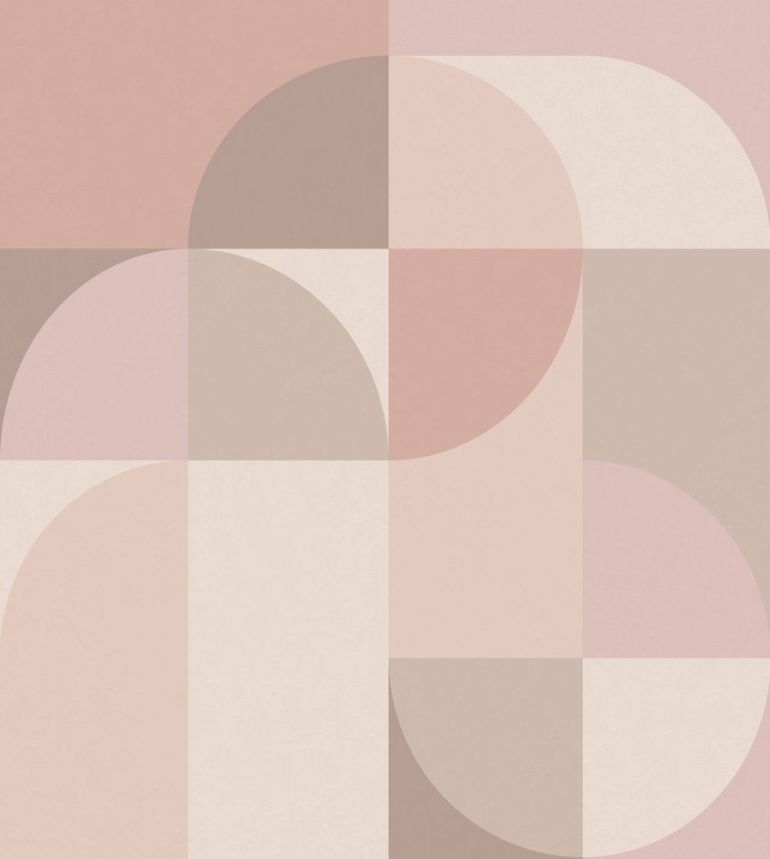 Posztertapéta, rózsaszín, bézs, grafikus minta, 357321, 3D Reflections, Origin