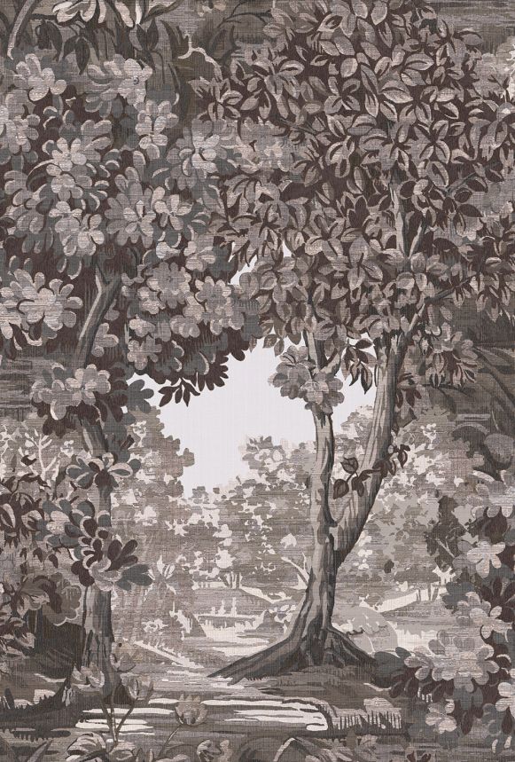 Tapéta, barna-szürke, fák, 127903, Arboretum, Graham Brown Premium