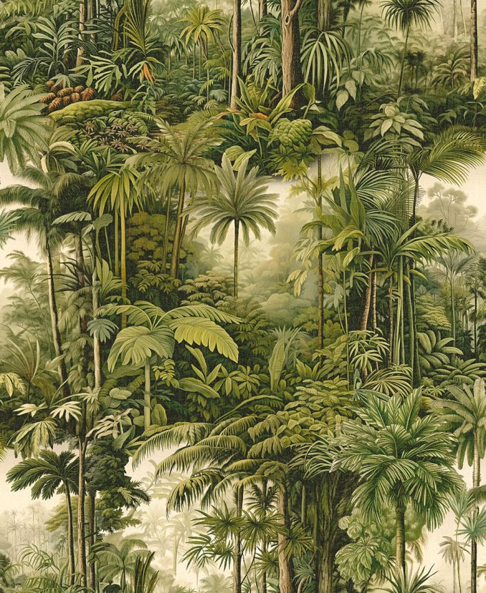 Tapéta, zöld, pálmák, dzsungel, 127913, Arboretum, Graham Brown Premium