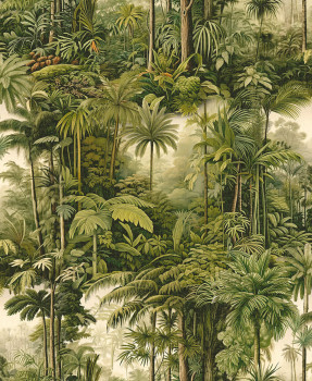 Tapéta, zöld, pálmák, dzsungel, 127913, Arboretum, Graham Brown Premium