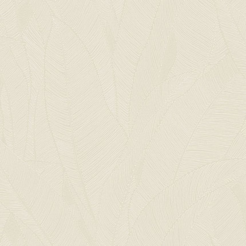 Luxus tapéta, fehér-krémszínű, levelek, Z16703, Murella 100, Zambaiti Parati