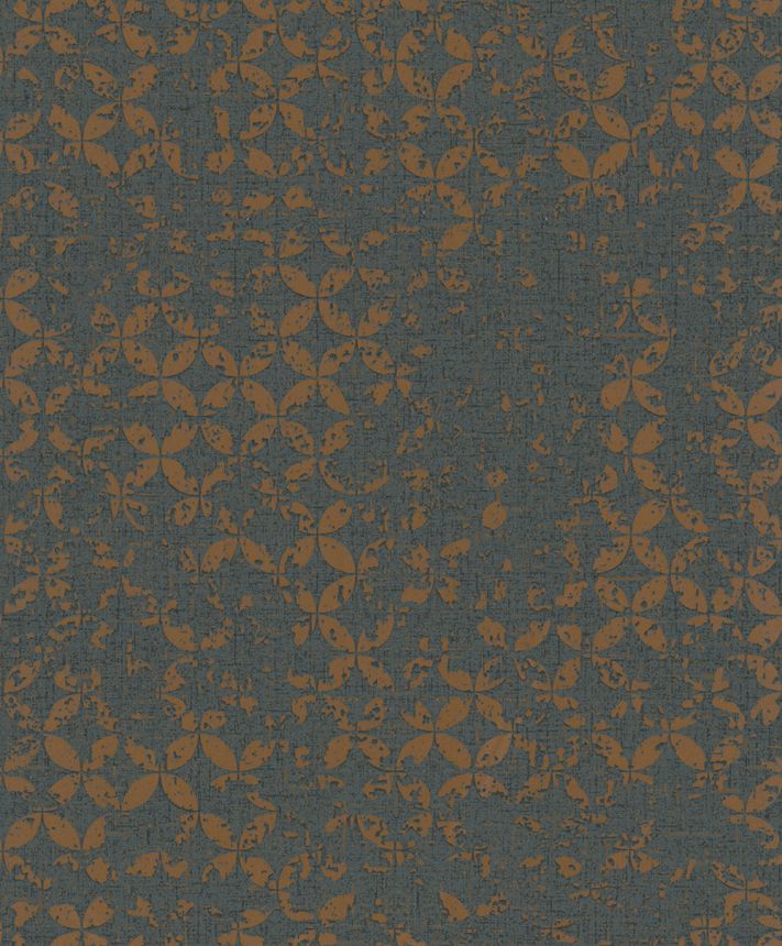 Tapéta, fekete-bronz, geometrikus vintage minta, 35119, City Romance, Marburg