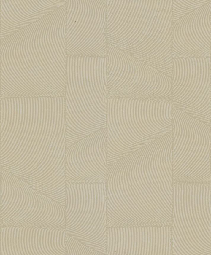 Tapéta, barna-bézs, grafikus 3D minta, 34643, Terra, Marburg