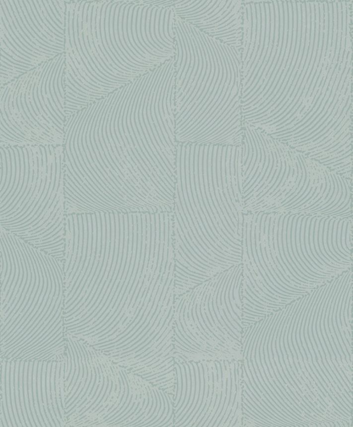 Tapéta, szürke-zöld, grafikus 3D minta, 34645, Terra, Marburg