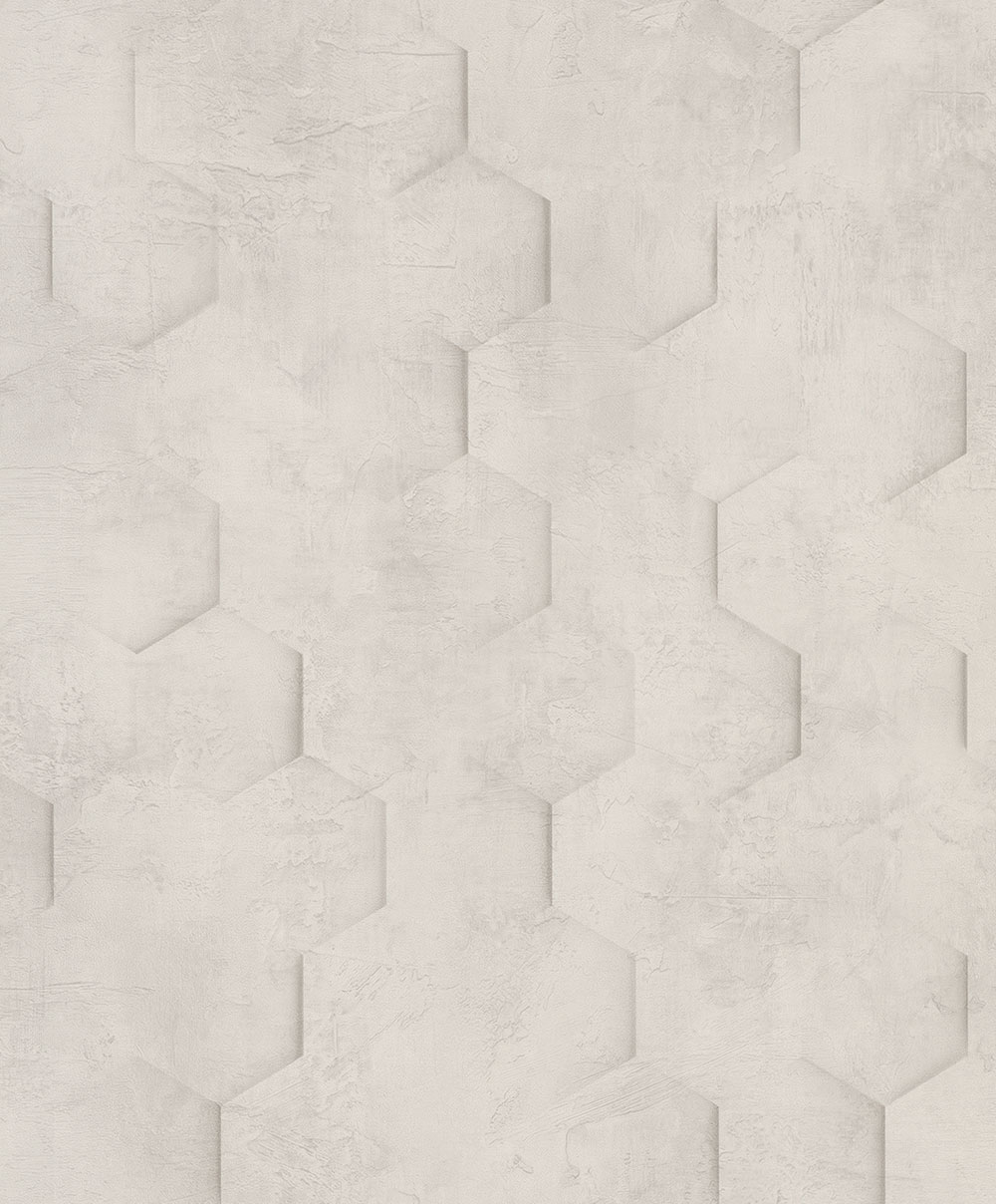 Geometrikus tapéta, krémszínű, hatszögek, 34158, Loft Superior, Marburg