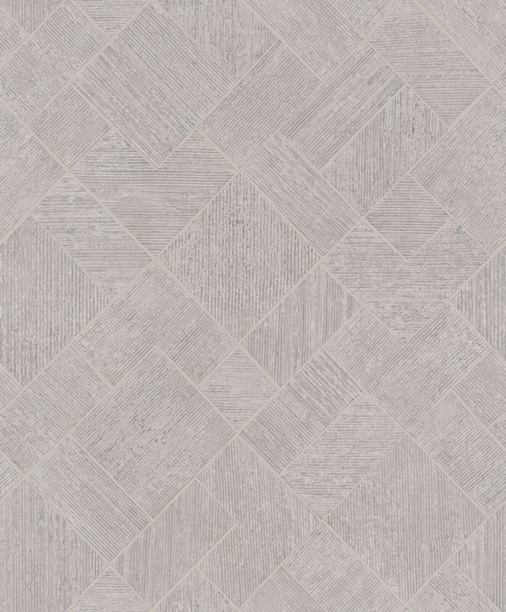 Tapéta, szürke-bézs, geometrikus minta, 35510, Ritus, Marburg