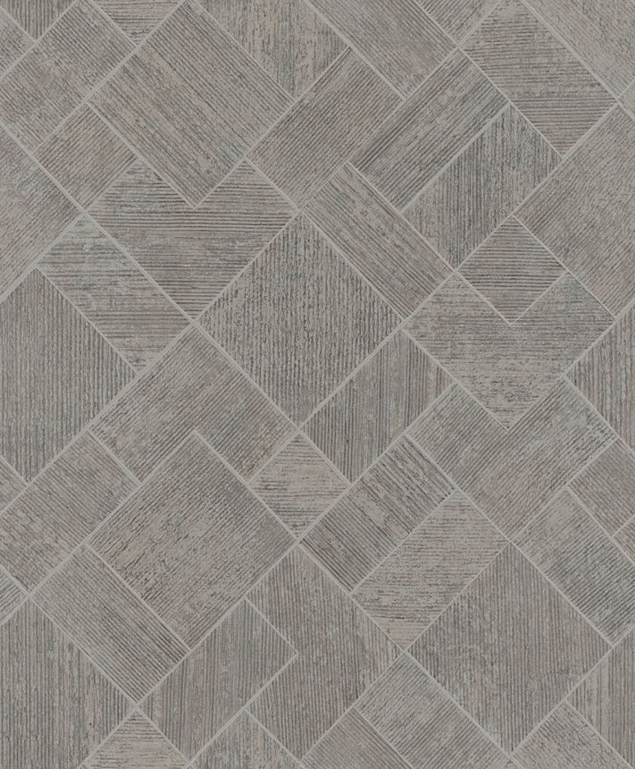 Tapéta, szürke-barna, geometrikus minta, 35511, Ritus, Marburg