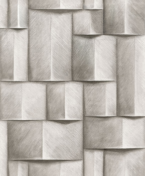 Grafikus tapéta, szürke, 3D hatás, 35385, Timber, Marburg