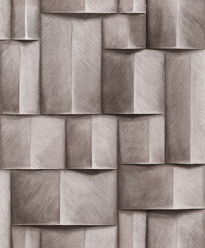 Grafikus tapéta, barna, 3D hatás, 35393, Timber, Marburg