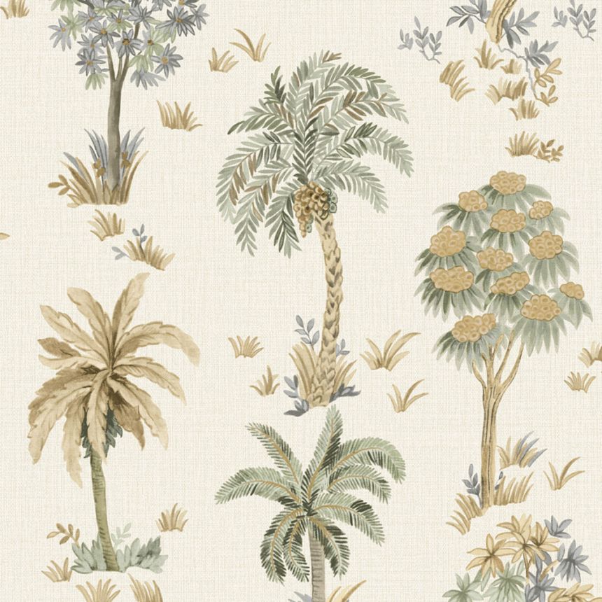 Luxus tapéta, krémszínű, fák, Z70706, Marrakech, Zambaiti Parati