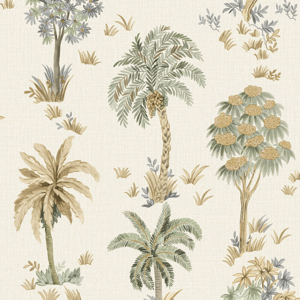 Luxus tapéta, krémszínű, fák, Z70706, Marrakech, Zambaiti Parati