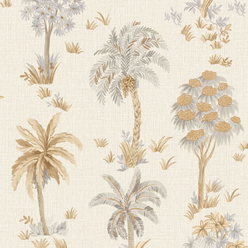 Luxus tapéta, krémszínű, fák, Z70710, Marrakech, Zambaiti Parati
