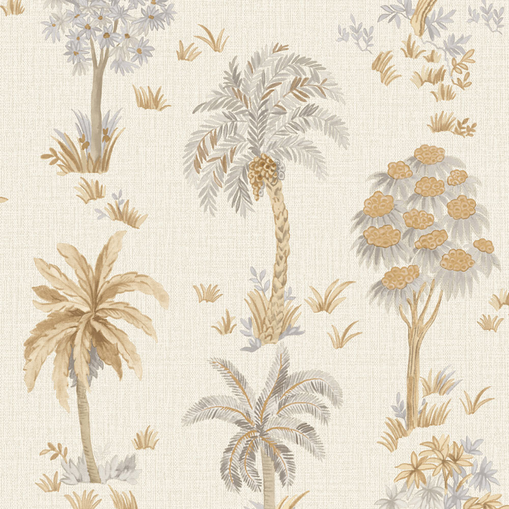 Luxus tapéta, krémszínű, fák, Z70710, Marrakech, Zambaiti Parati