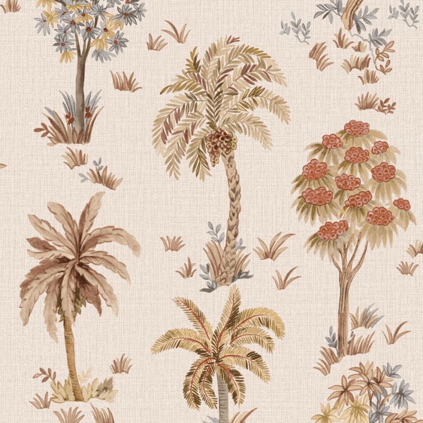 Luxus tapéta, bézs, fák, Z70715, Marrakech, Zambaiti Parati
