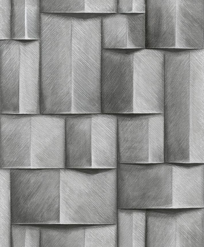 Grafikus tapéta, szürke, 3D hatás, 35381, Timber, Marburg