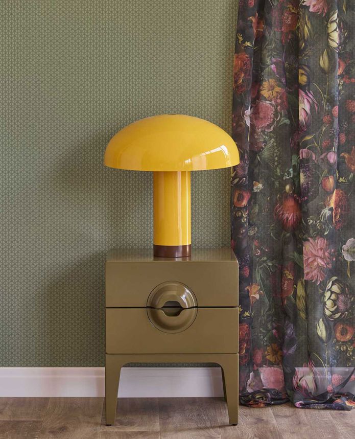 Geometrikus tapéta, zöld, 351223, Magnifique, Eijffinger