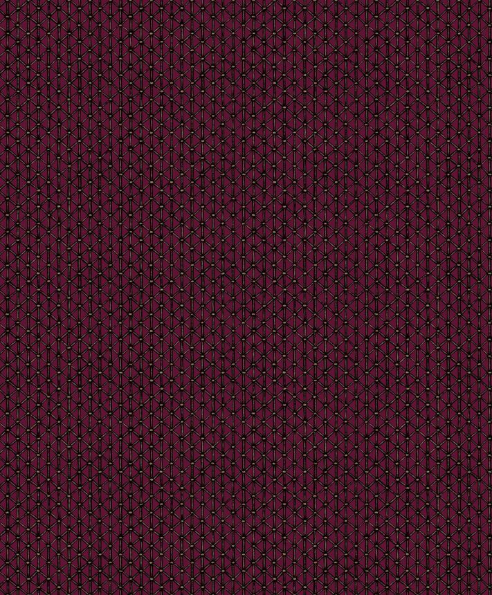 Geometrikus tapéta, bordó, 351226, Magnifique, Eijffinger
