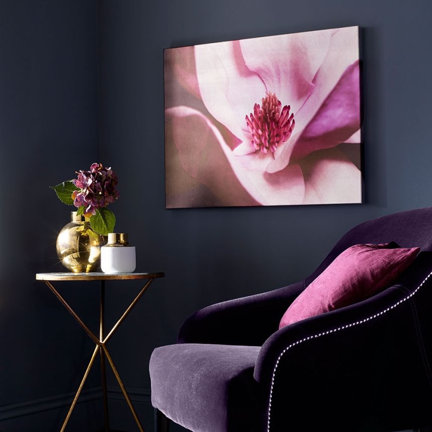 Frameless picture Metallic Plum Petals 104574, Wall Art, Graham Brown