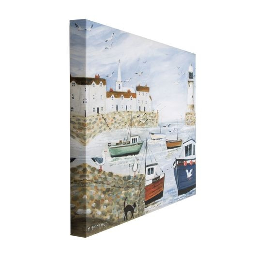 Frameless picture101568, Harborside Lighthouse, Wall Art, Graham Brown