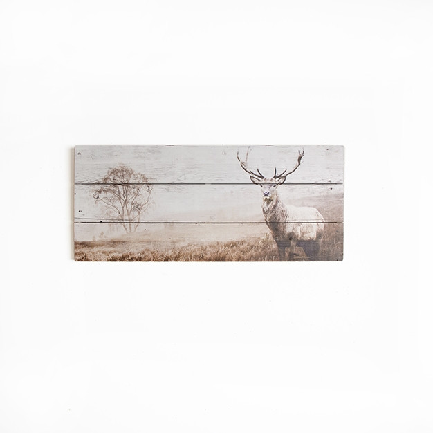 Wood print 42-244, Stag Print On Wood, Wall Art, Graham Brown