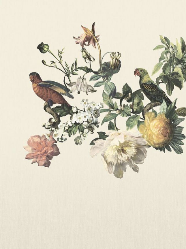 Vlies fotótapéta Virágok, papagájok 307401, 210 x 280 cm, Museum, Eijffinger