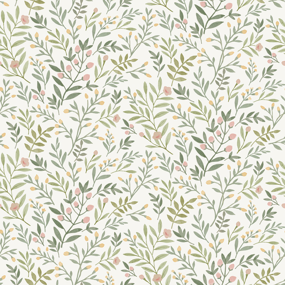 Tapéta, zöld, ágak, A78801, Inia, Grandeco