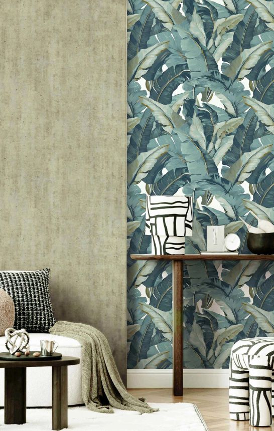 Tapéta, kék, levelek, 2007, Rio, Parato by Cristiana Masi