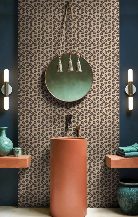 Tapéta, barna, leopárdmintás, 2049, Rio, Parato by Cristiana Masi