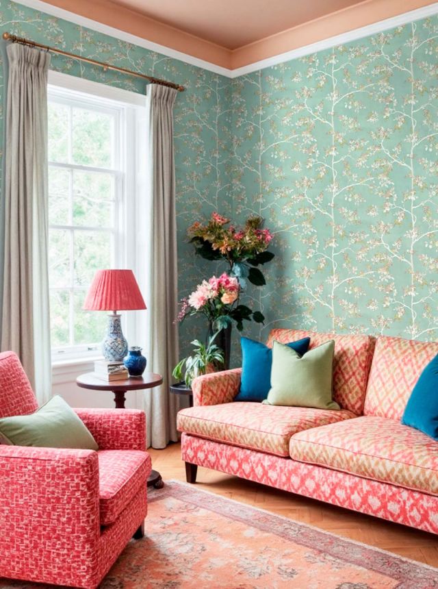 Tapéta, zöld, fák, levelek, 8321, Blooming Garden 2, Parato by Cristiana Masi