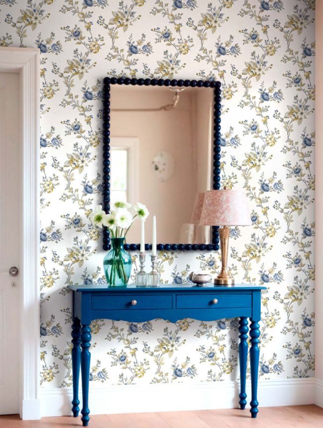 Tapéta, kék, virágok, 8327, Blooming Garden 2, Parato by Cristiana Masi