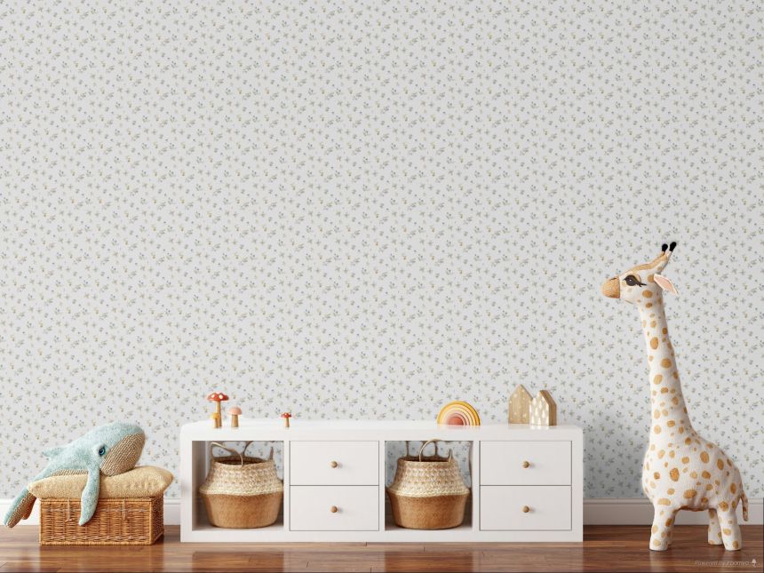 Tapéta, kék, virágok, 8361, Blooming Garden 2, Parato by Cristiana Masi