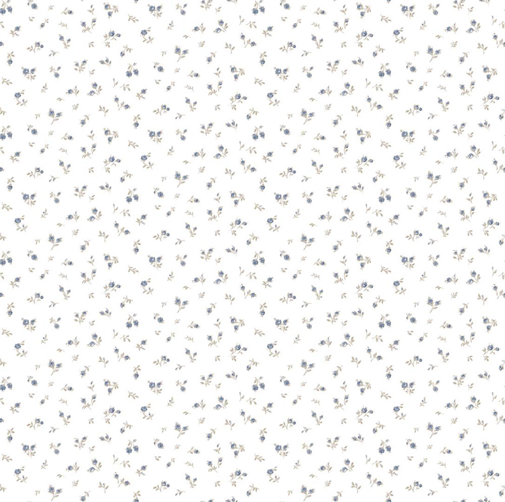 Tapéta, kék-barna, virágok, 8372, Blooming Garden 2, Parato by Cristiana Masi