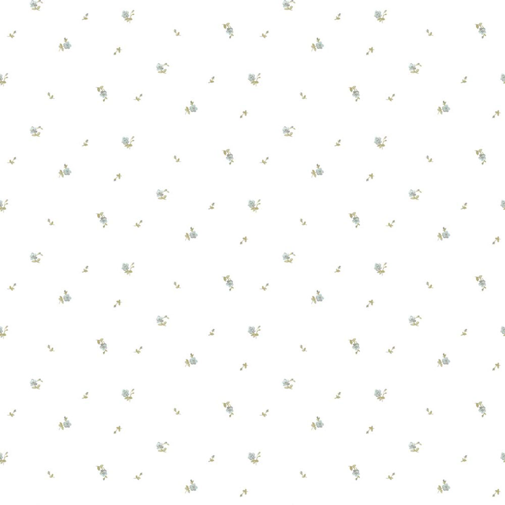 Tapéta, zöld-kék, virágok, 8375, Blooming Garden 2, Parato by Cristiana Masi