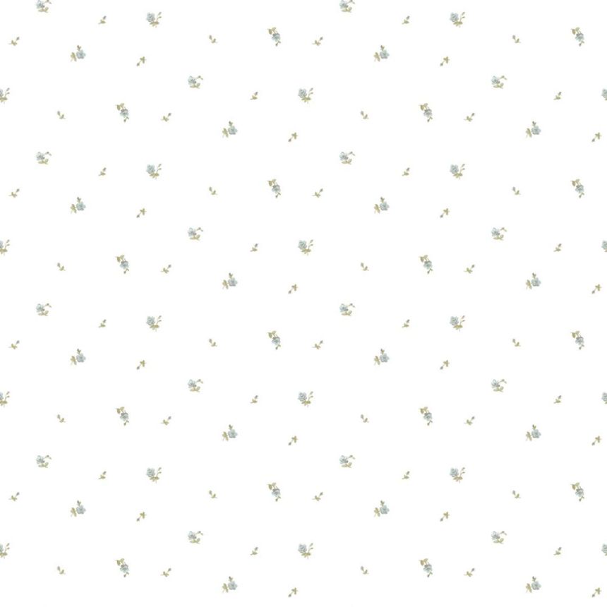 Tapéta, zöld-kék, virágok, 8375, Blooming Garden 2, Parato by Cristiana Masi