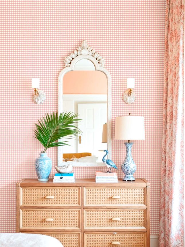 Tapéta, rózsaszín, textil hatás, 8394, Blooming Garden 2, Parato by Cristiana Masi