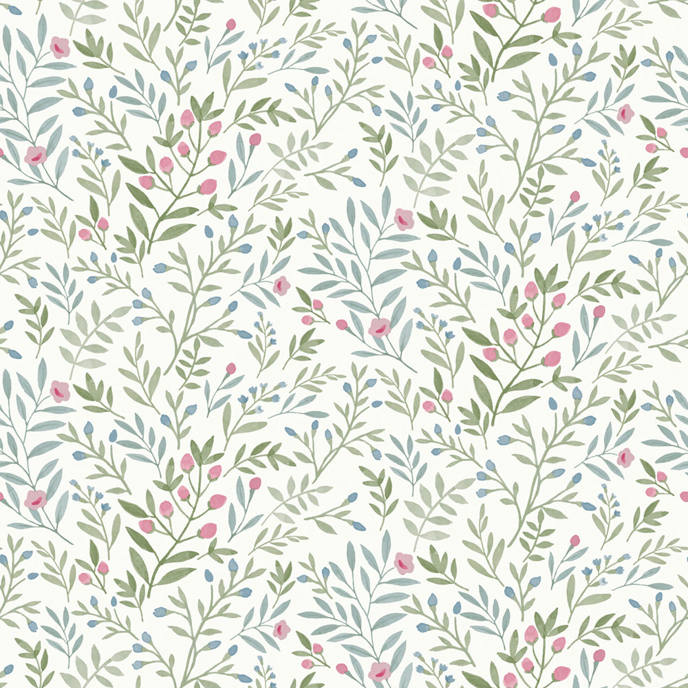 Tapéta, zöld-kék, ágak, A78803, Inia, Grandeco