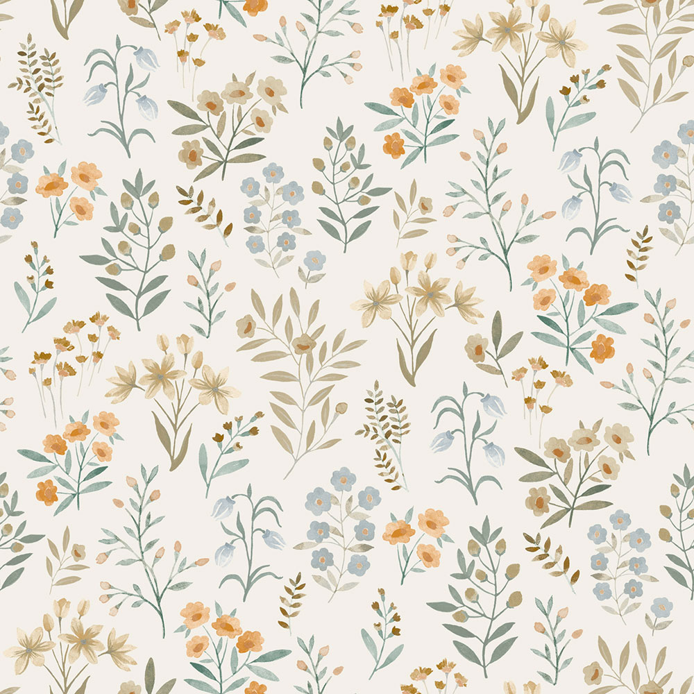 Tapéta, kék, virágok, A80101, Inia, Grandeco