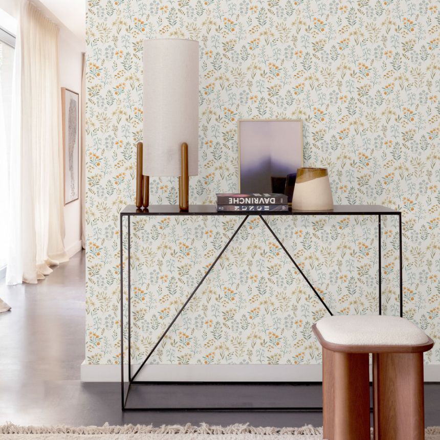 Tapéta, rózsaszín, virágok, A80102, Inia, Grandeco