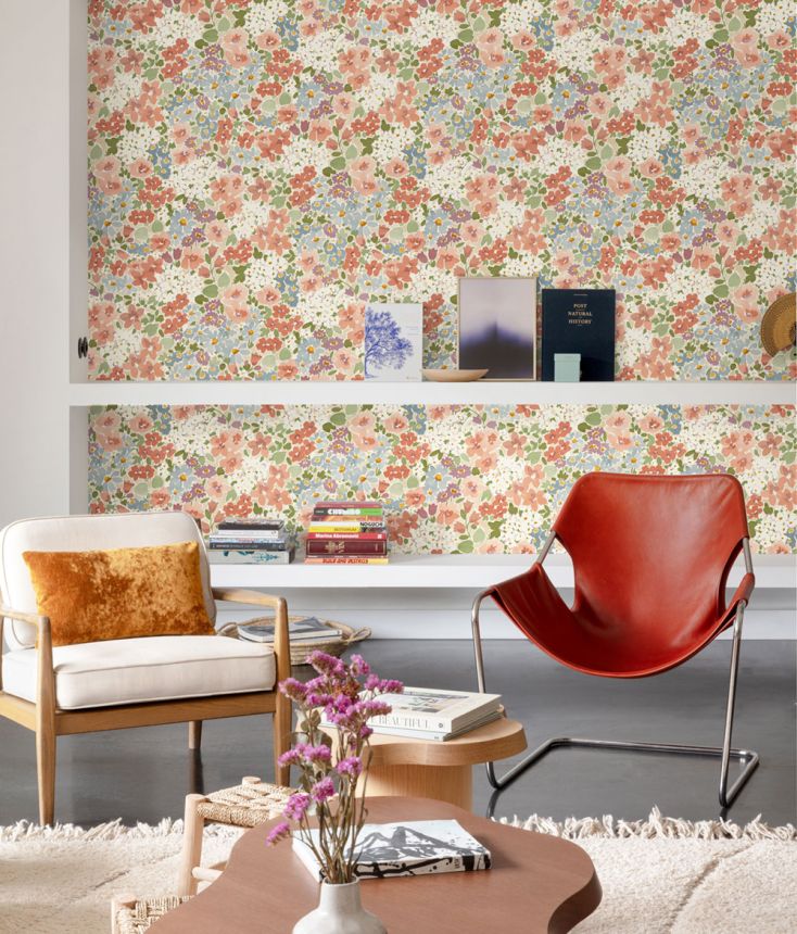 Tapéta, rózsaszín, virágok, A80502, Inia, Grandeco