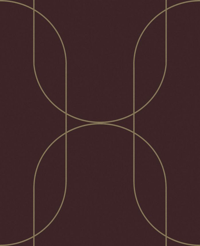 Grafikus tapéta, bordó, 142061, Allurium, Graham Brown Premium