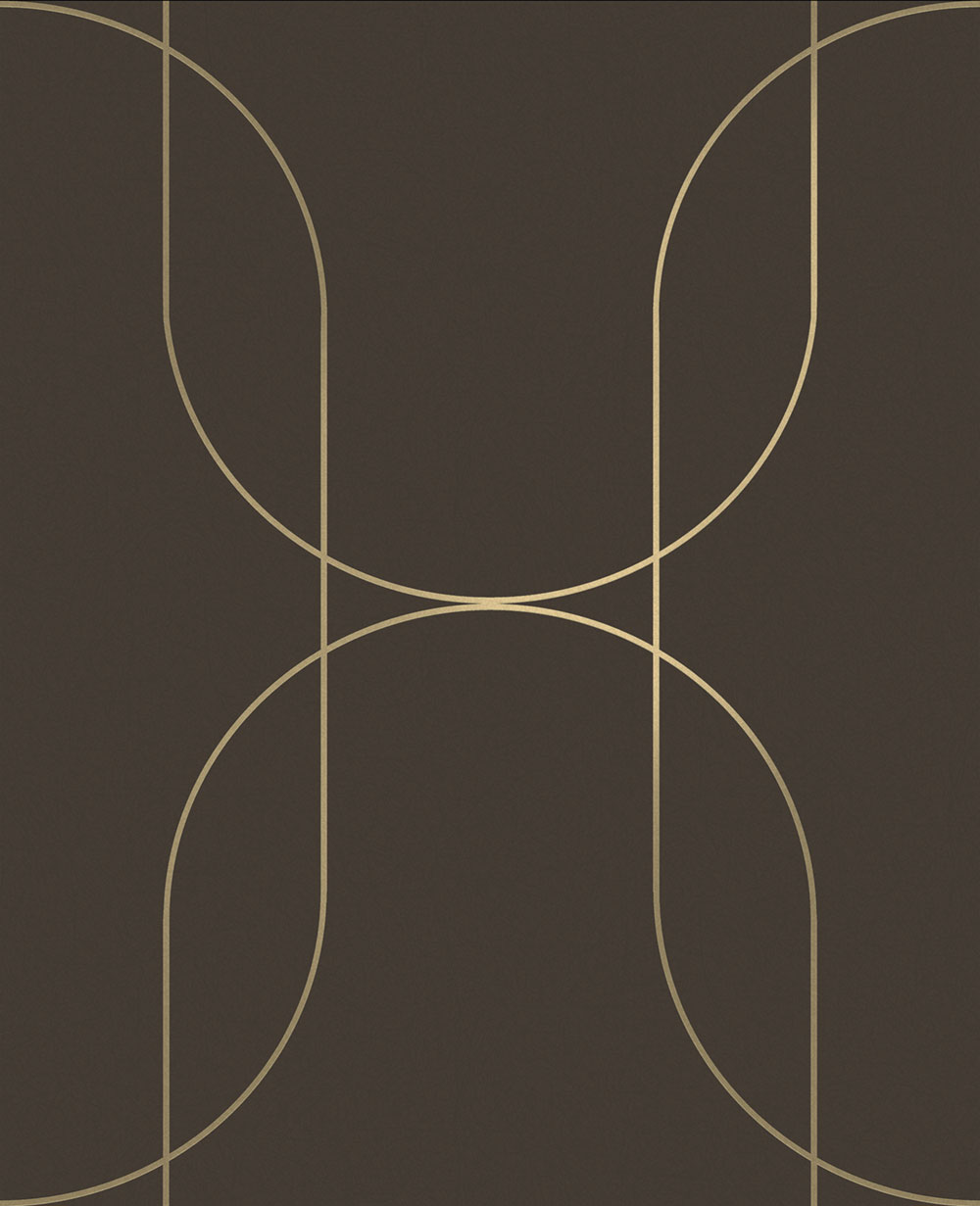 Grafikus tapéta, barna, 142063, Allurium, Graham Brown Premium