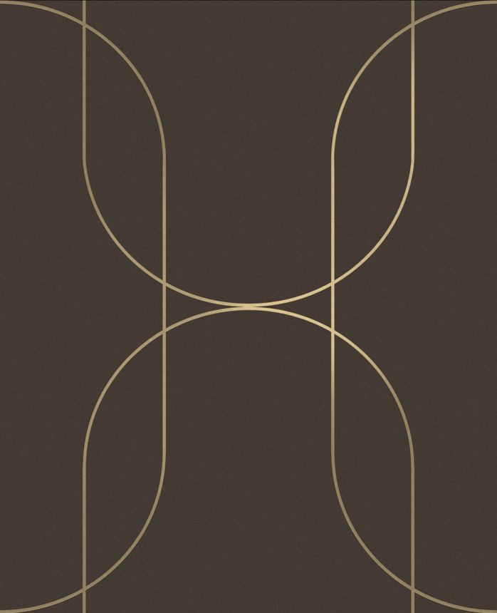 Grafikus tapéta, barna, 142063, Allurium, Graham Brown Premium