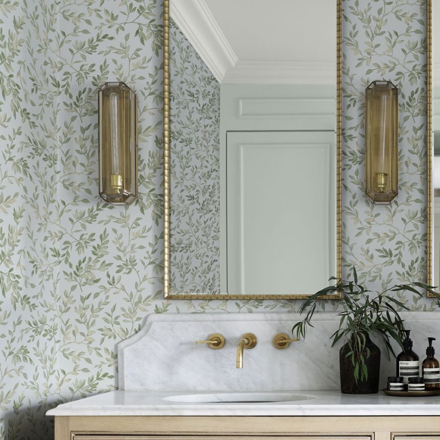 Tapéta, kék-zöld, ágak, levelek, 142350, Allurium, Graham Brown Premium