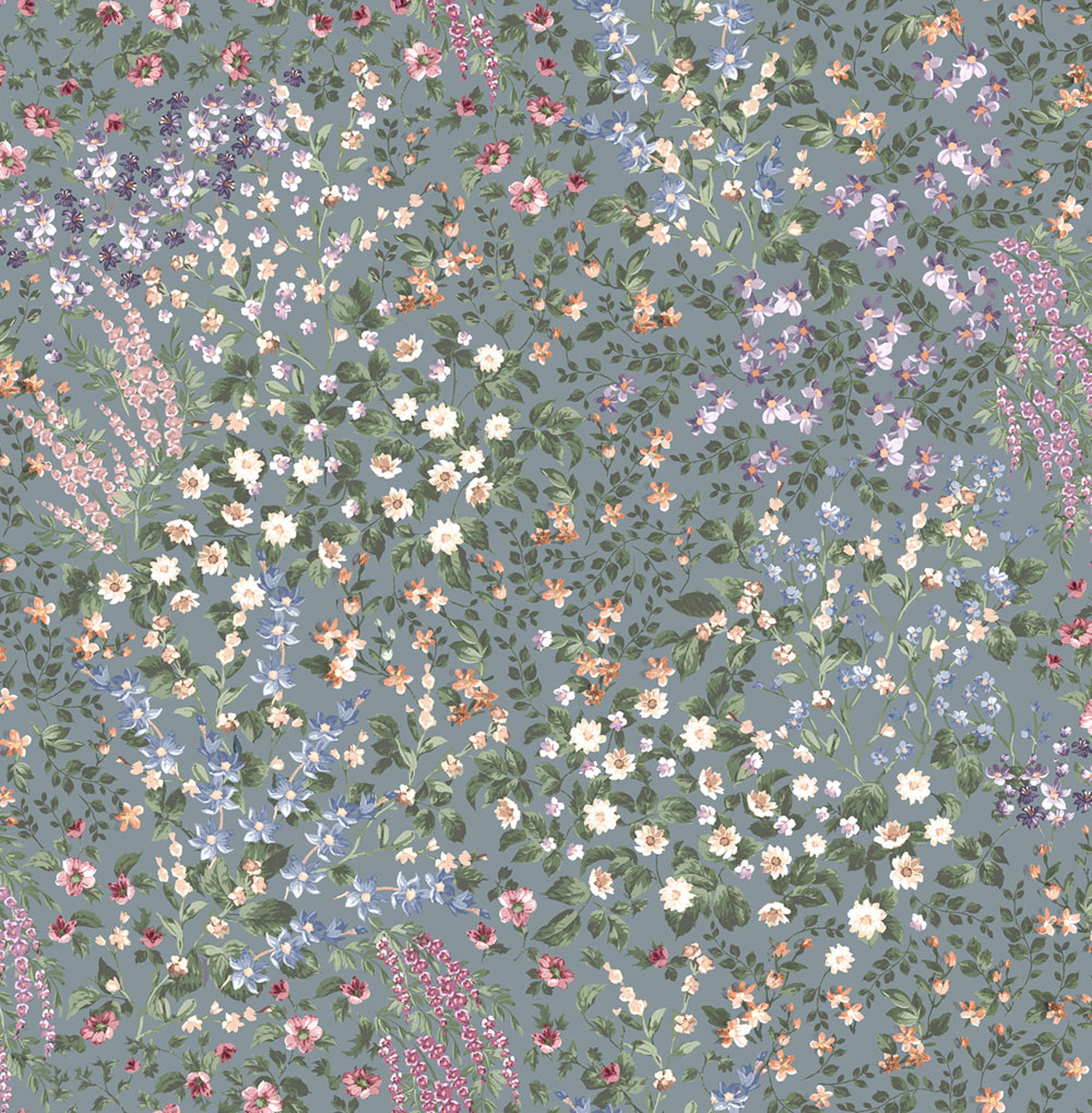 Tapéta, kék, virágok, 142358, Allurium, Graham Brown Premium