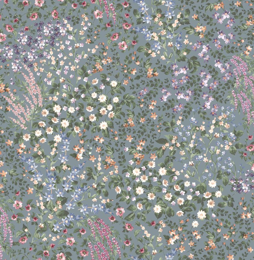 Tapéta, kék, virágok, 142358, Allurium, Graham Brown Premium