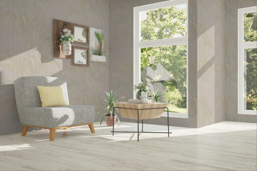 Tapéta, szürke, sárga, csíkok, levelek, Z81022, Philipp Plein 2, Zambaiti Parati