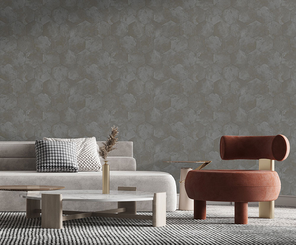 Tapéta, szürke, bársony hatás, Z81027, Philipp Plein 2, Zambaiti Parati