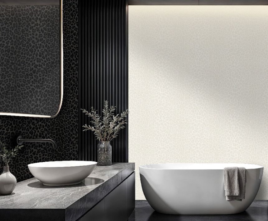 Tapéta, fekete, arany, leopárdmintás utánzat, Z81031, Philipp Plein 2, Zambaiti Parati